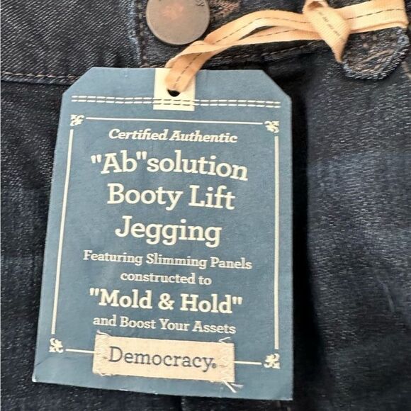 Democracy Blue Skinny Jegging Jeans Classic Fit Ab Solution Booty Lift Jeggings - Picture 5 of 10